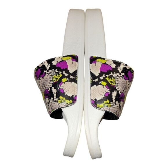 P448 Super Water Resistant Slide Sandals white/Purple Made in Italy Size 38 - Picture 5 of 7